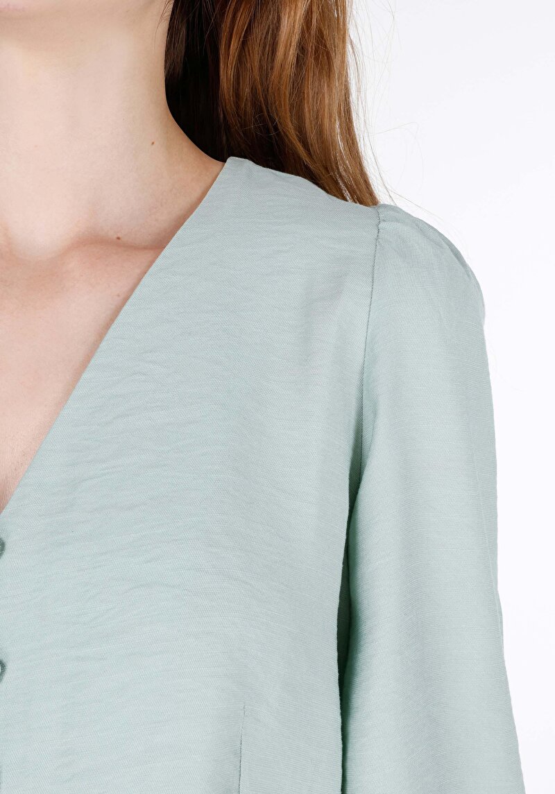 Показати інформацію про Сорочка З Довгим Рукавом Жіноча Зелена  Cl1068899