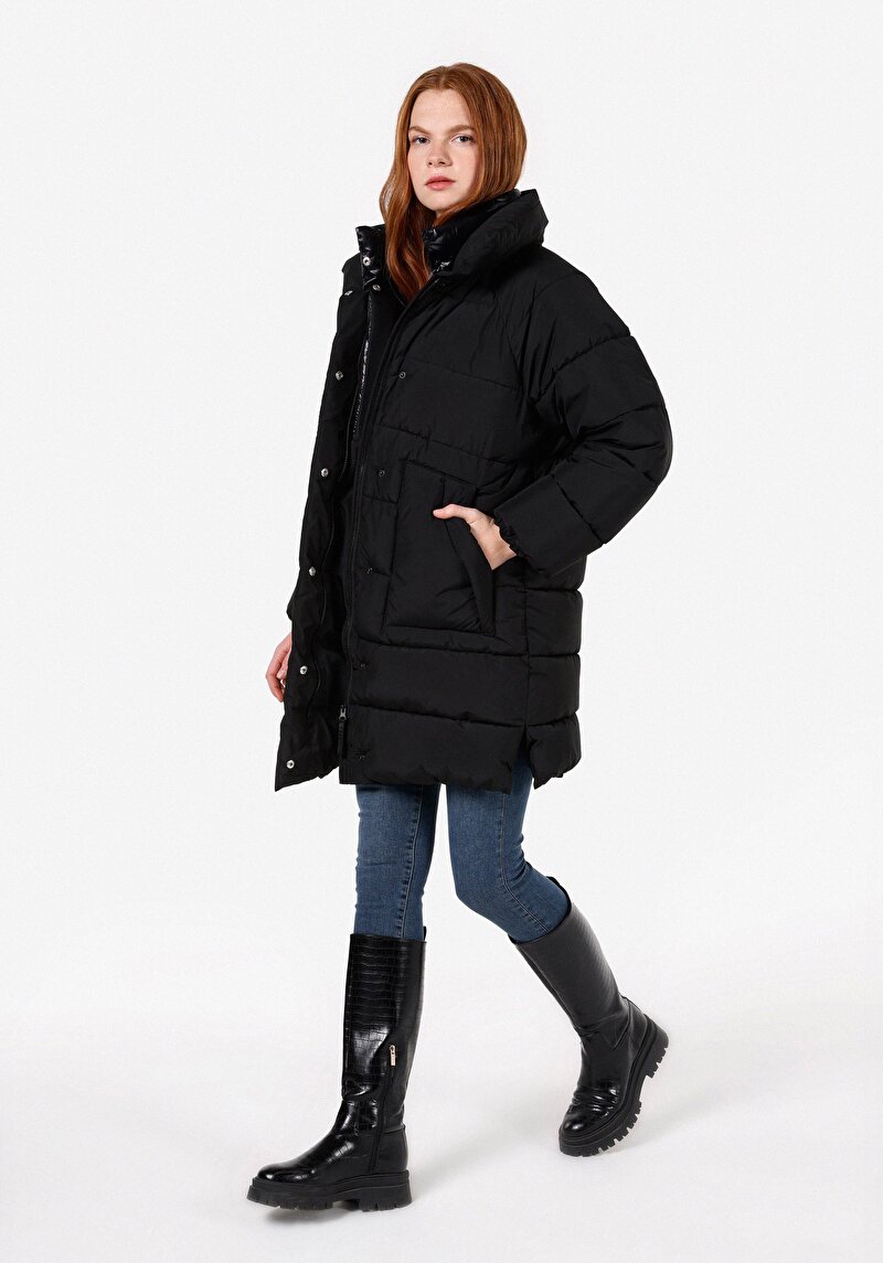 Зображення Пальто Жіноче Чорне Cl1070991