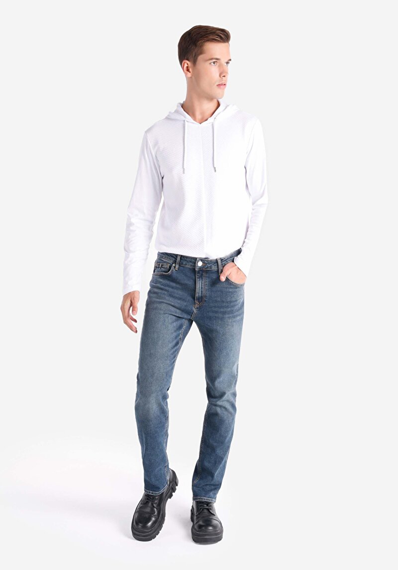 Зображення 045 David Джинси Чоловічі Блакитні Класичного Крою Cl1065540