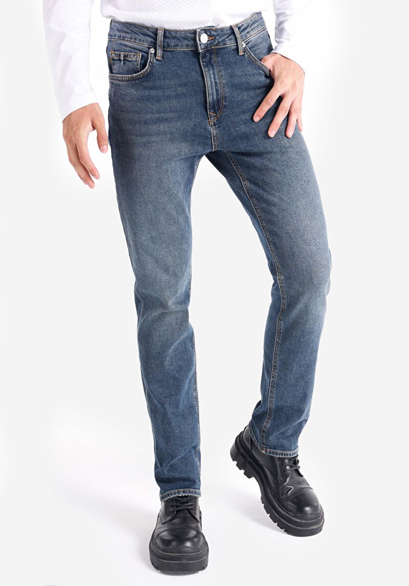 Зображення 045 David Джинси Чоловічі Блакитні Класичного Крою Cl1065540