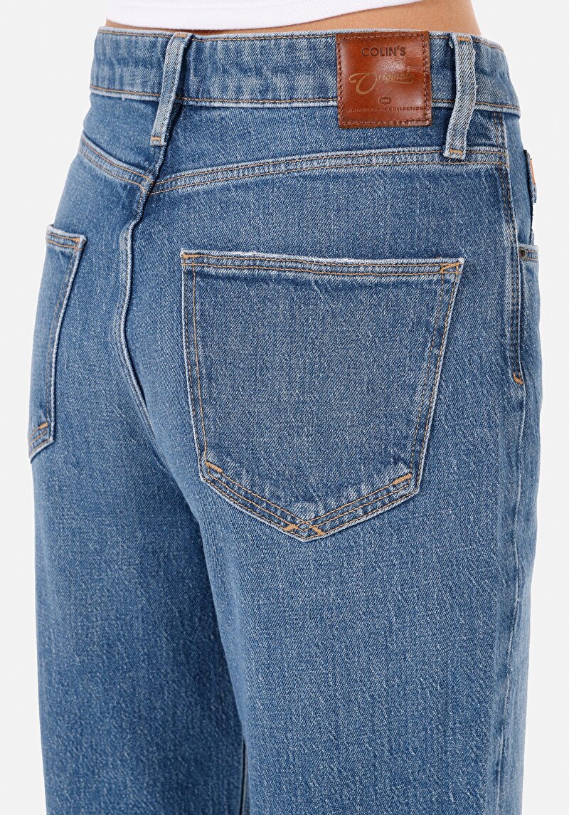 Показати інформацію про 884 Lauren Джинси Жіночі Блакитні Прямого Крою Cl1071679