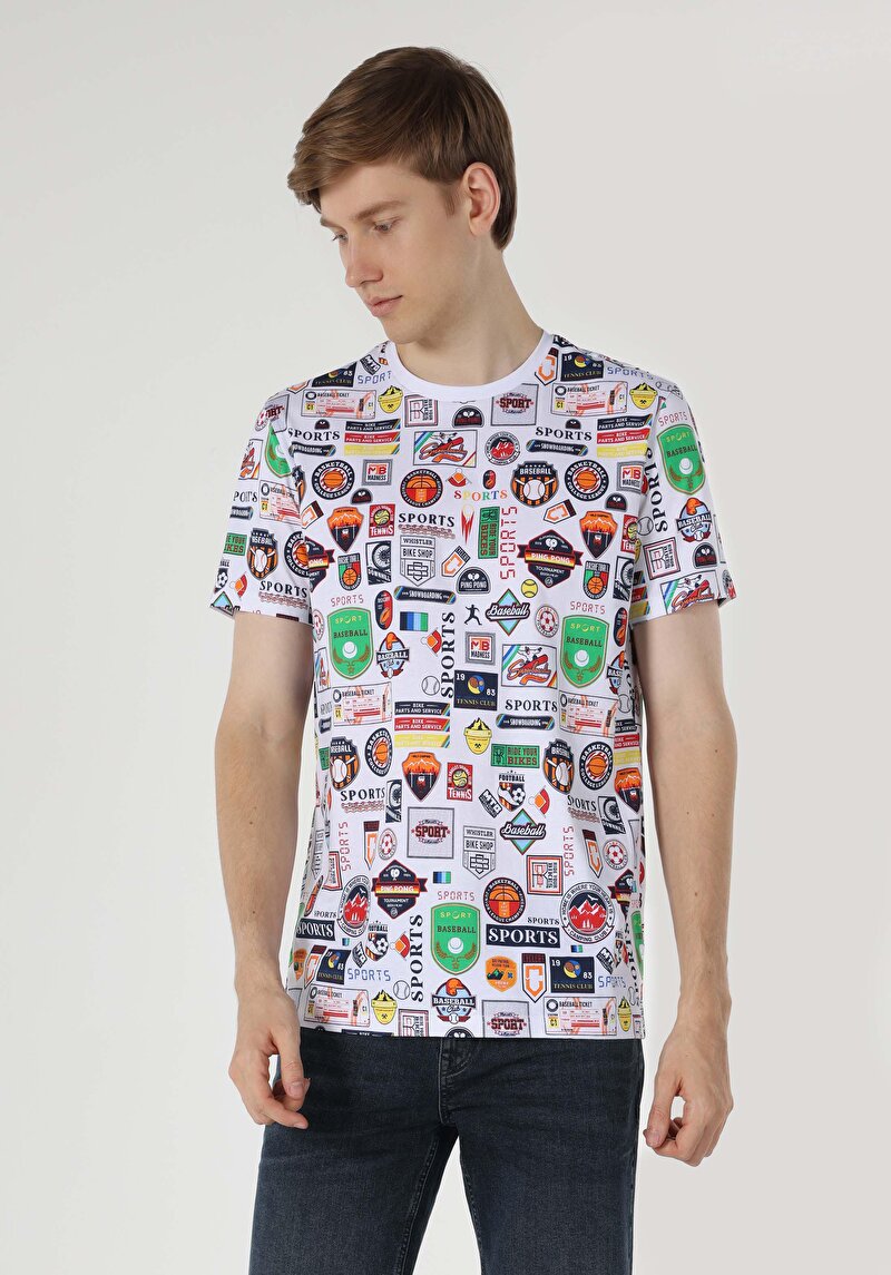 Зображення Футболка З Коротким Рукавом Чоловіча Біла  Cl1062660