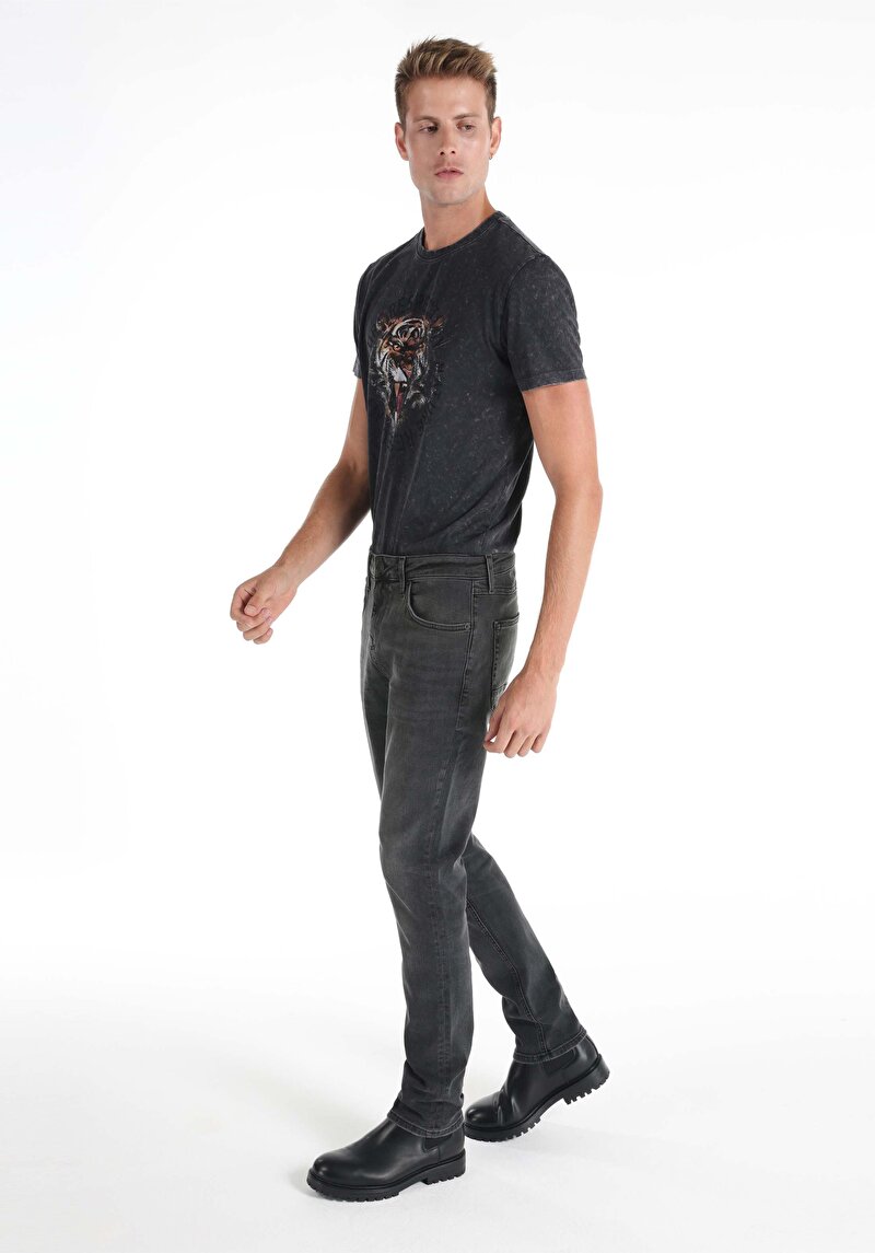 Зображення 044 Karl Джинси Чоловічі Чорні Прямого Крою Cl1065543