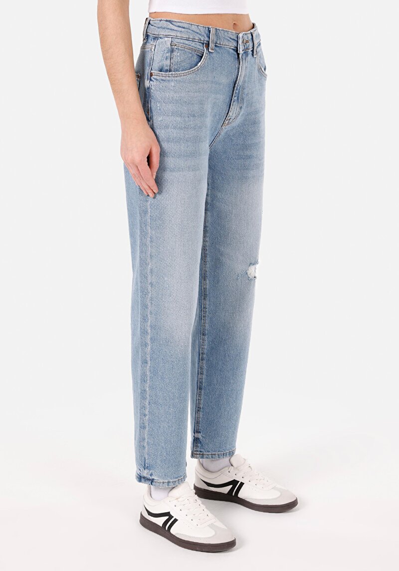 Зображення 884 Lauren Джинси Жіночі Блакитні Прямого Крою Cl1071681