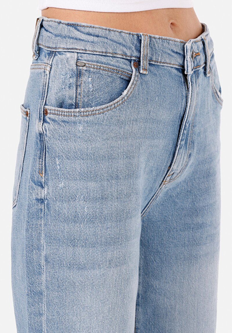 Показати інформацію про 884 Lauren Джинси Жіночі Блакитні Прямого Крою Cl1071681