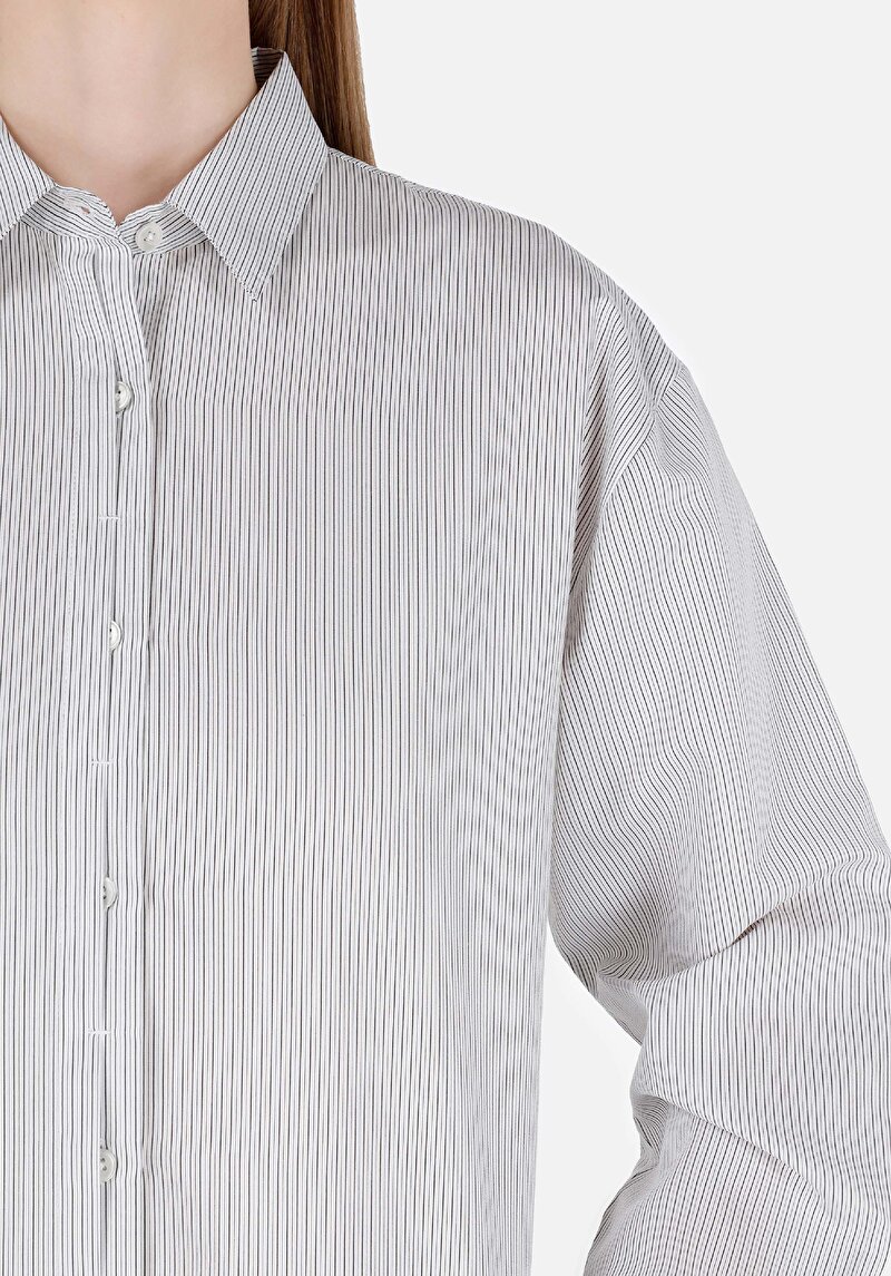 Показати інформацію про Сорочка З Довгим Рукавом Жіноча Біла  Cl1068914