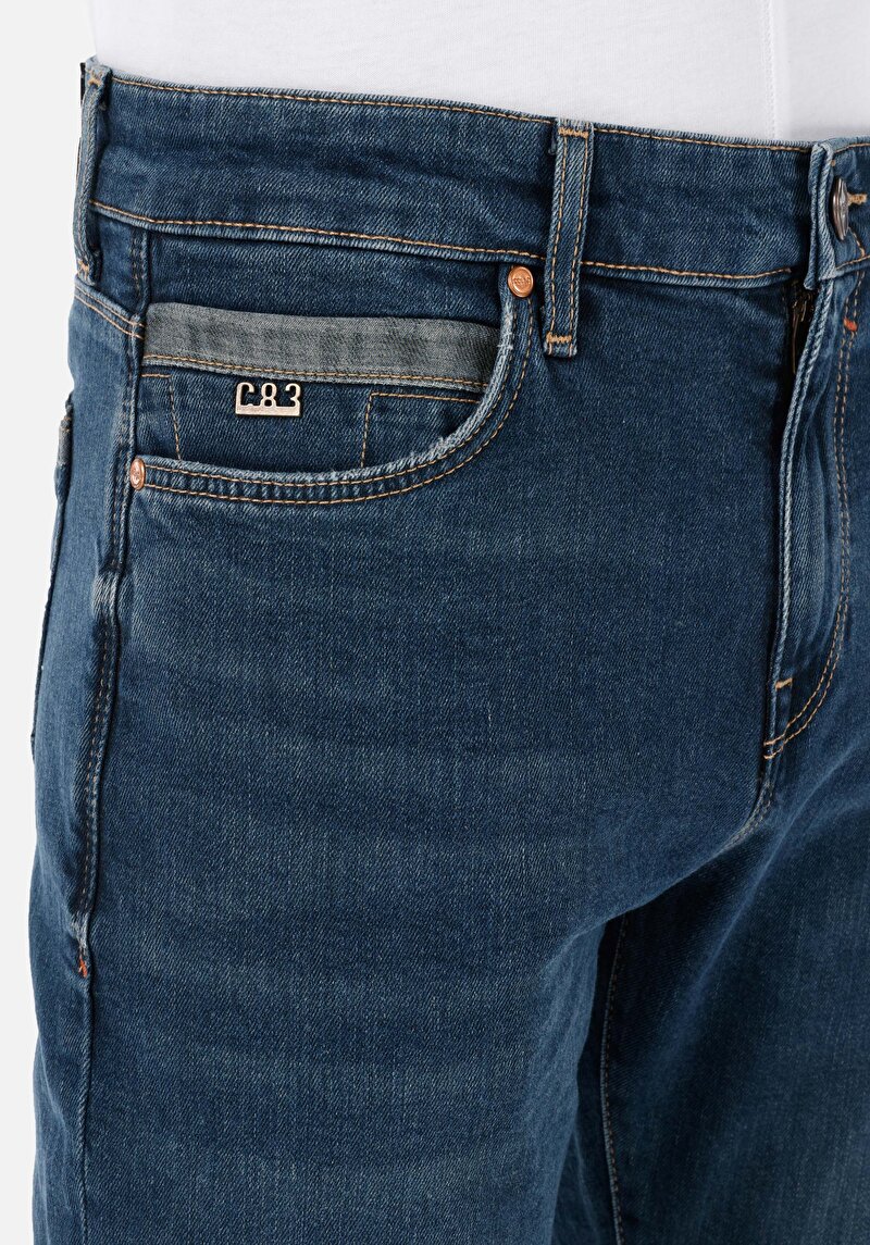 Показати інформацію про 041 Danny Джинси Чоловічі Блакитні Вузького Крою Cl1067184