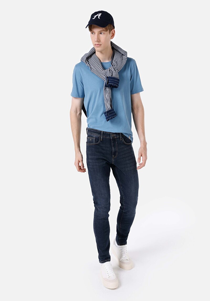 Зображення 041 Danny Джинси Чоловічі Сині Вузького Крою Cl1067186