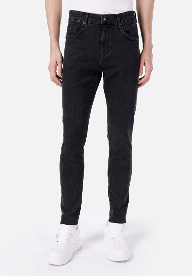 Показати інформацію про 041 Danny Джинси Чоловічі Чорні Вузького Крою Cl1067195