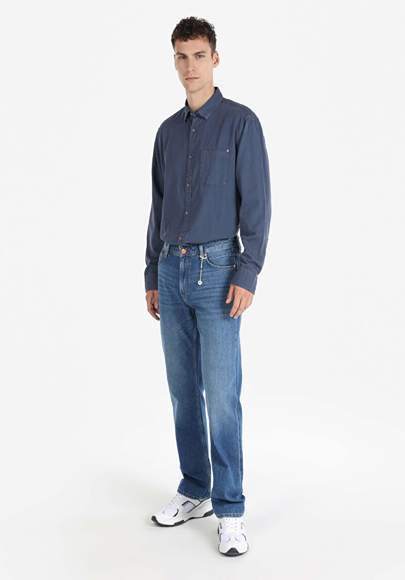 Зображення 045 David Джинси Чоловічі Блакитні Класичного Крою Cl1065557