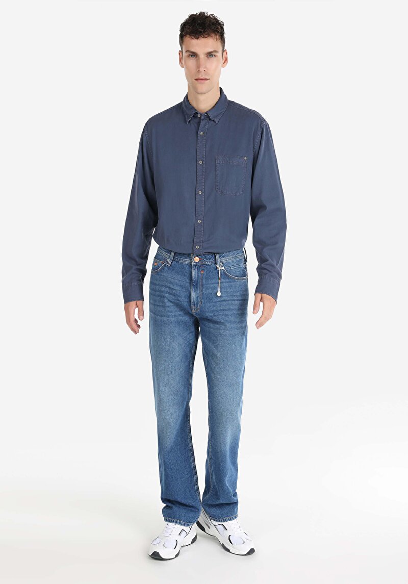 Показати інформацію про 045 David Джинси Чоловічі Блакитні Класичного Крою Cl1065557