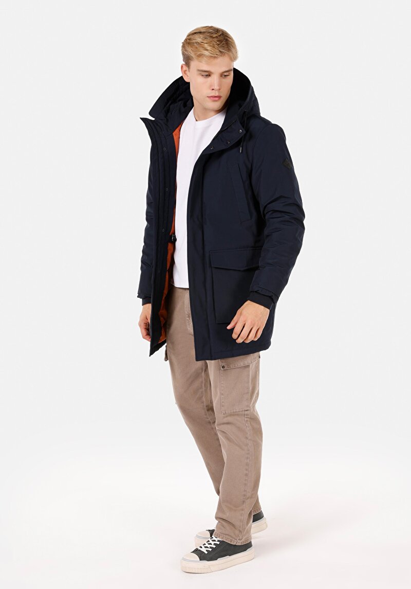 Показати інформацію про Пальто Чоловіче Синє  Cl1071004