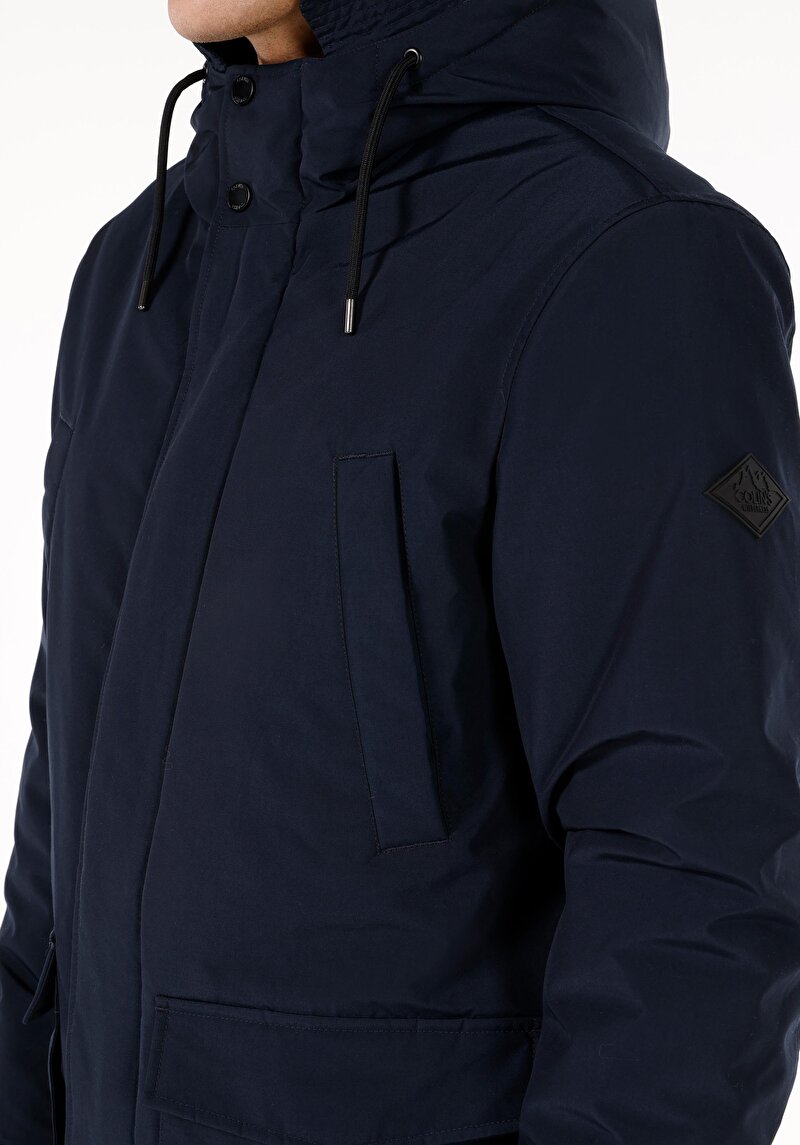 Показати інформацію про Пальто Чоловіче Синє  Cl1071004