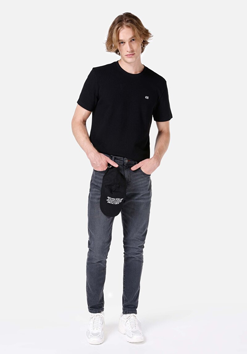 Зображення 041 Danny Джинси Чоловічі Чорні Вузького Крою Cl1067196