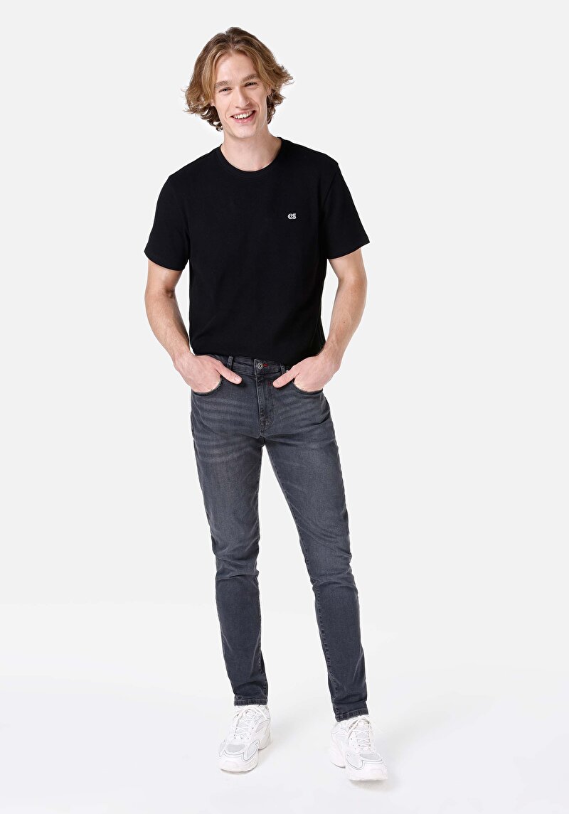 Показати інформацію про 041 Danny Джинси Чоловічі Чорні Вузького Крою Cl1067196