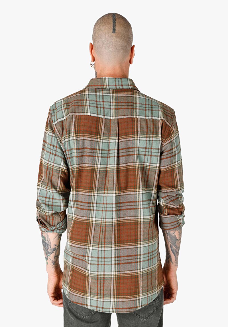 Показати інформацію про Сорочка З Довгим Рукавом Чоловіча Зелена  Cl1065567