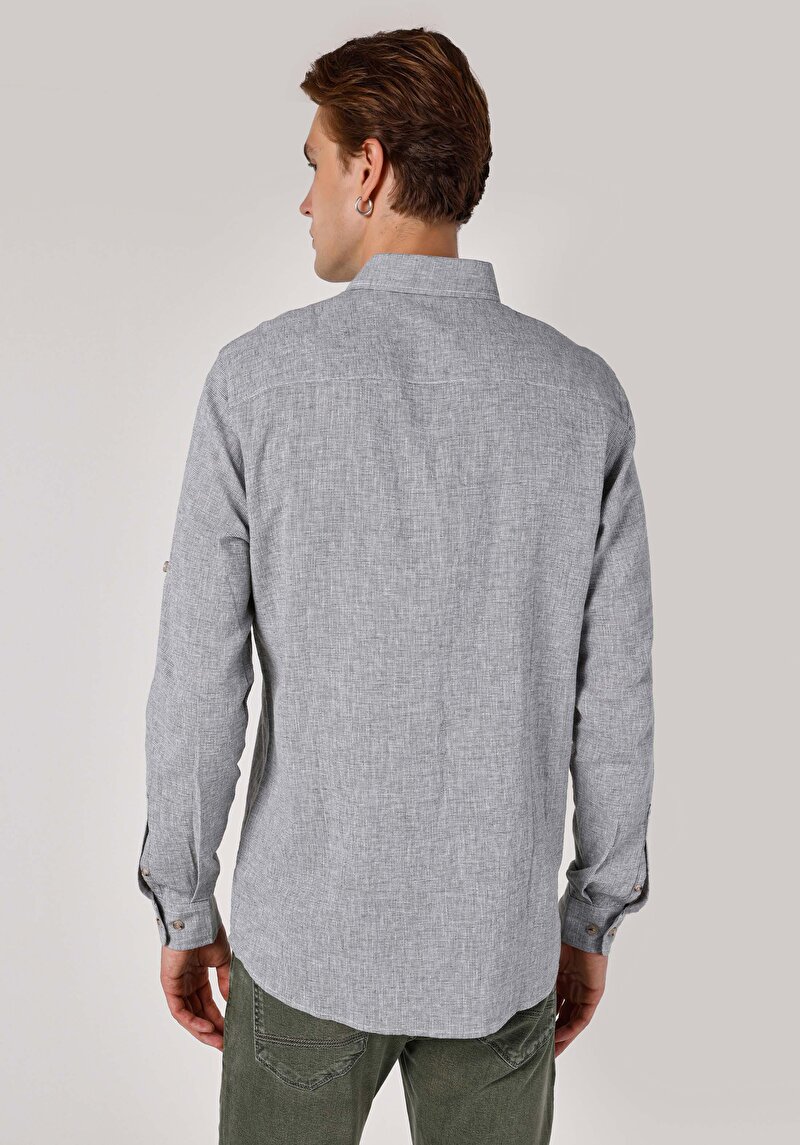 Показати інформацію про Сорочка З Довгим Рукавом Чоловіча Зелена  Cl1062855