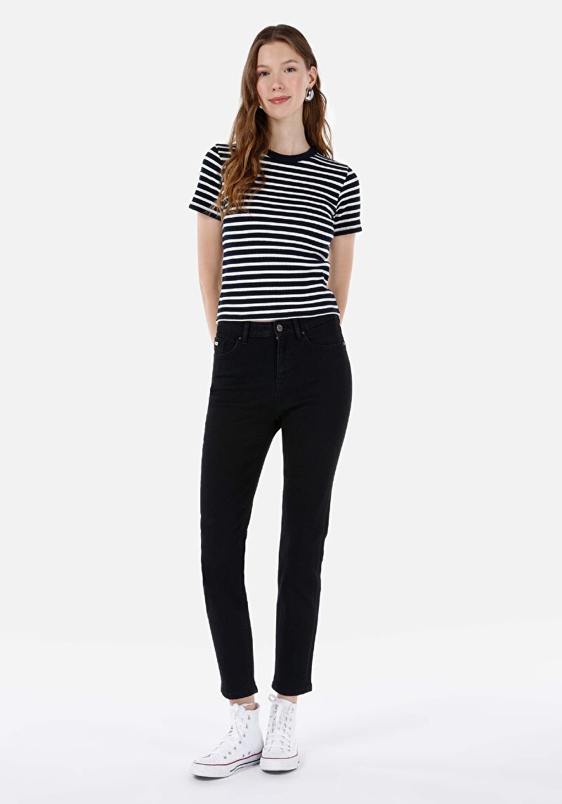 Зображення 703 Carla Джинси Жіночі Чорні Вузького Крою Cl1067197