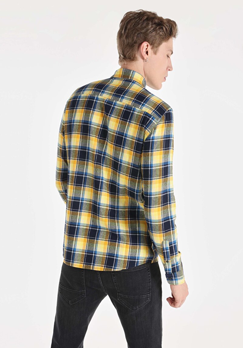 Зображення Сорочка З Довгим Рукавом Чоловіча Синя Cl1065569