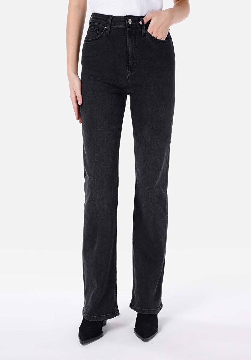 Зображення 791 Monica Джинси Жіночі Чорні Класичного Крою Cl1067199
