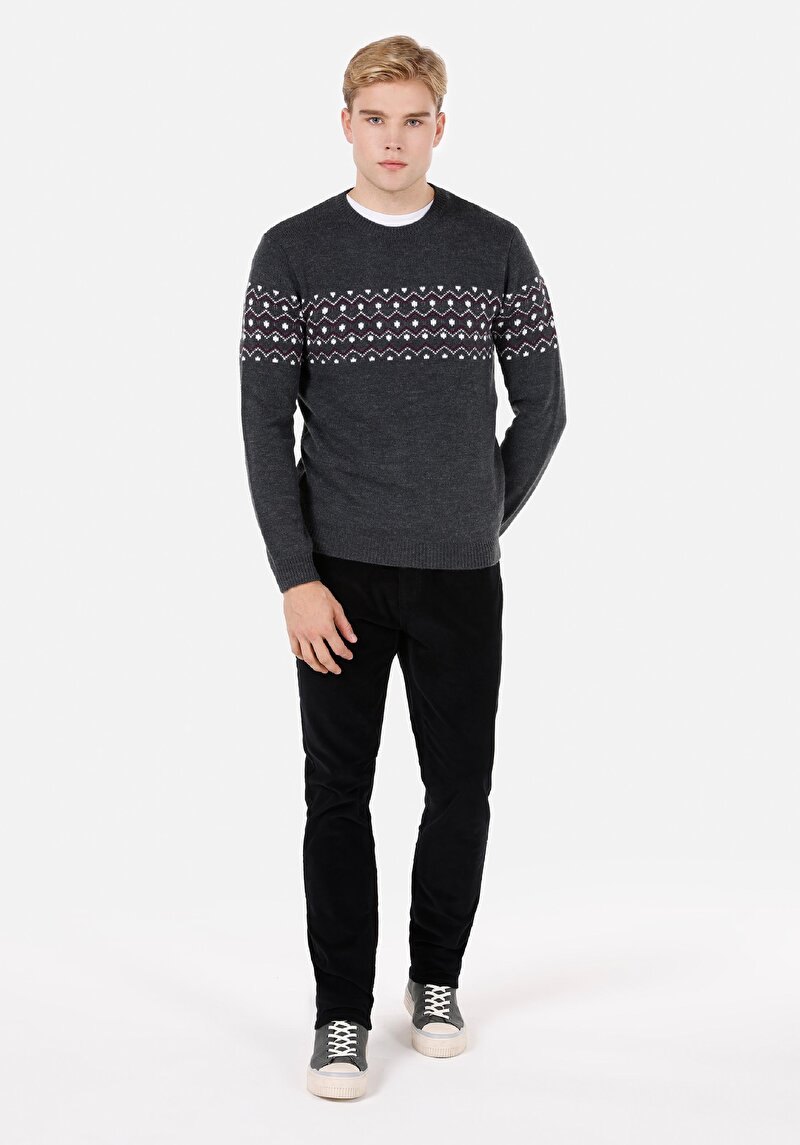 Показати інформацію про Светр Чоловічий Сірий  Cl1071694