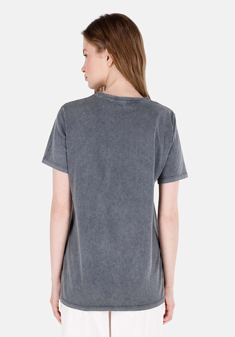 Показати інформацію про Футболка З Коротким Рукавом Жіноча Сіра  Cl1071695