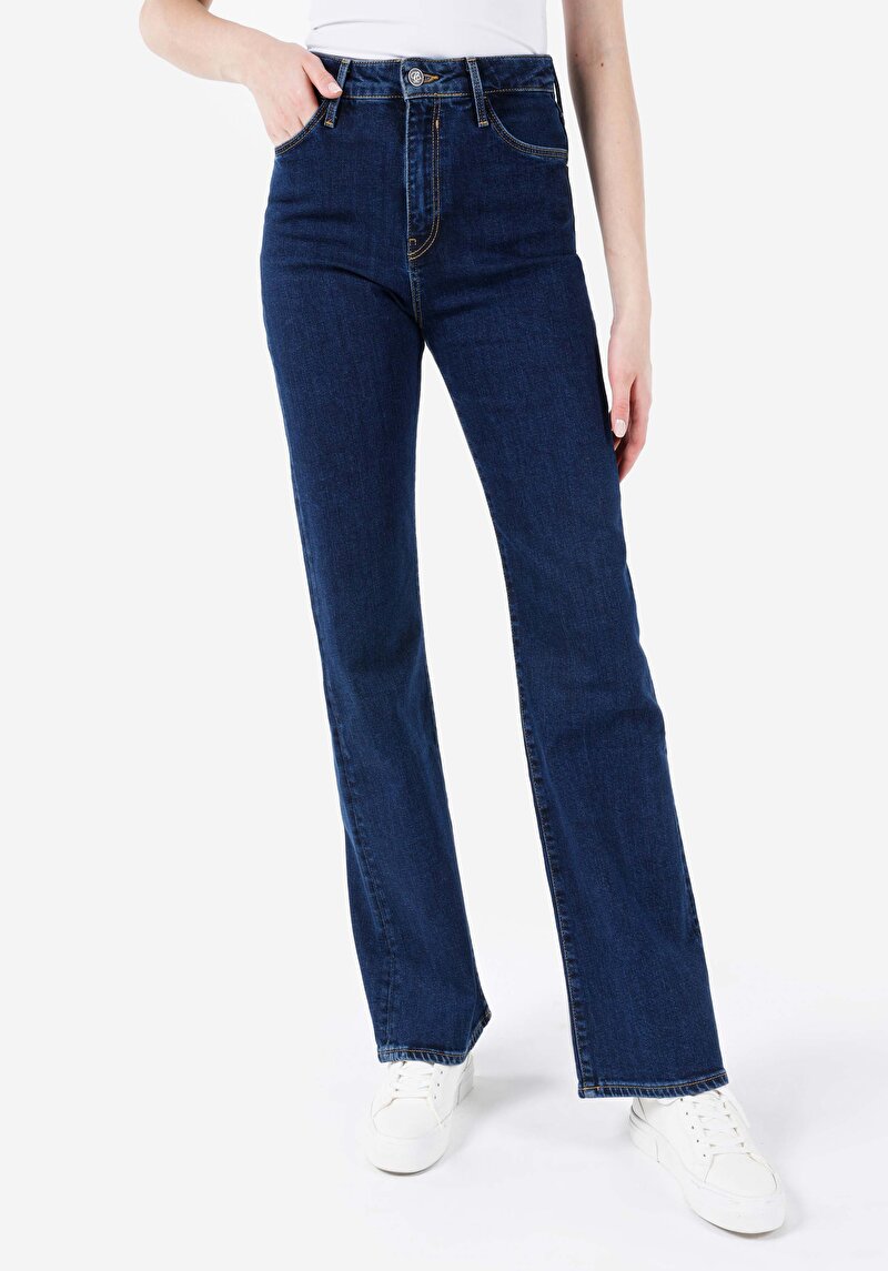 Зображення 791 Monica Джинси Жіночі Блакитні Класичного Крою Cl1067204