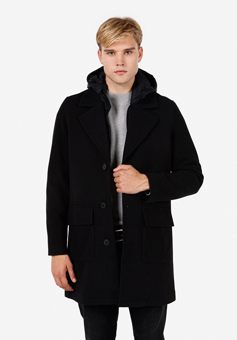 Зображення Пальто Чоловіче Чорне  Cl1071017