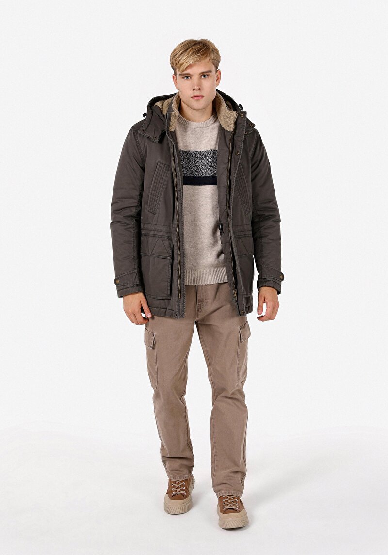 Показати інформацію про Пальто Чоловіче Зелене  Cl1071020