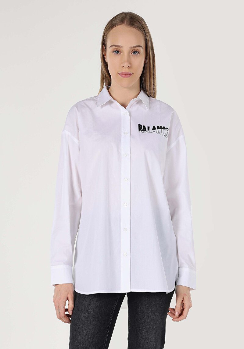 Зображення Сорочка З Довгим Рукавом Жіноча Біла Cl1062956