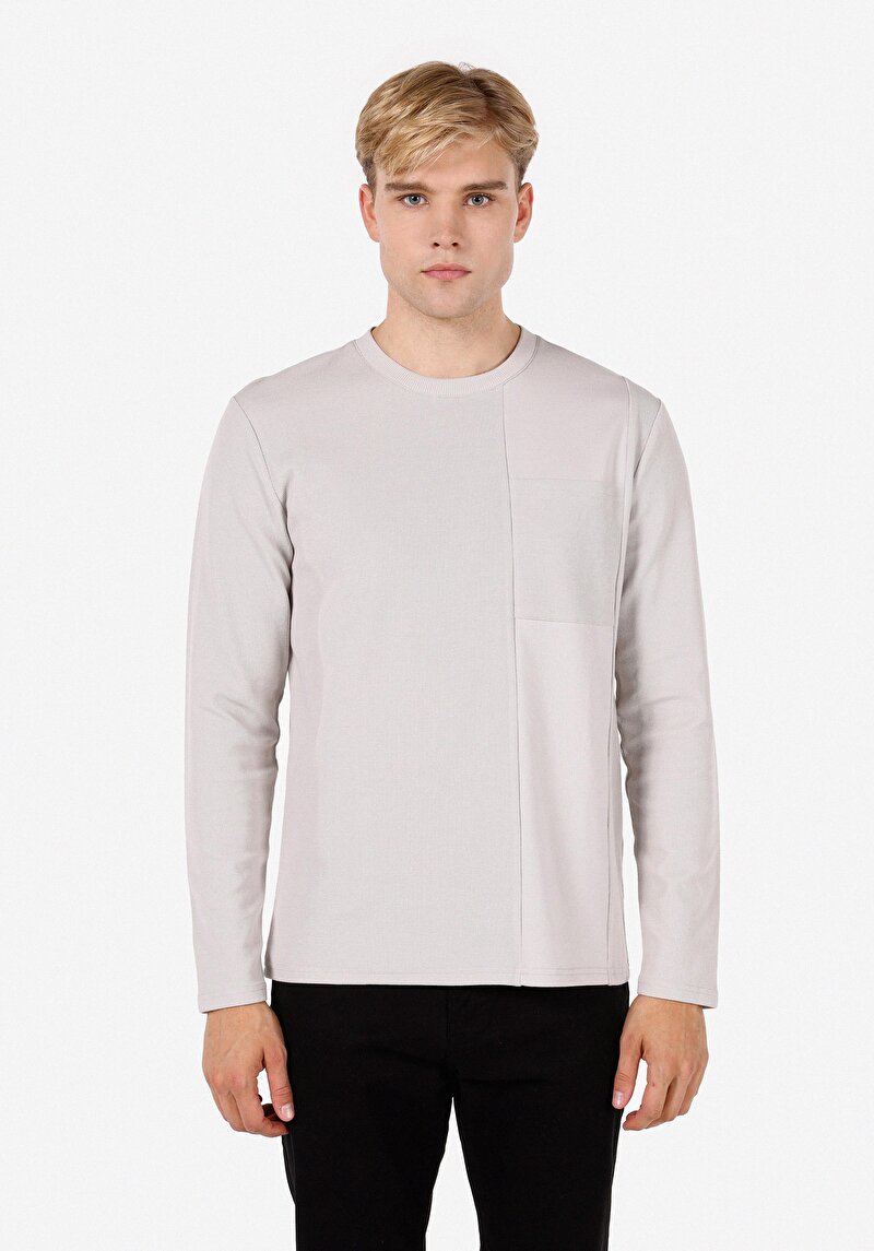 Зображення Футболка З Довгим Рукавом Чоловіча Сіра Cl1071028