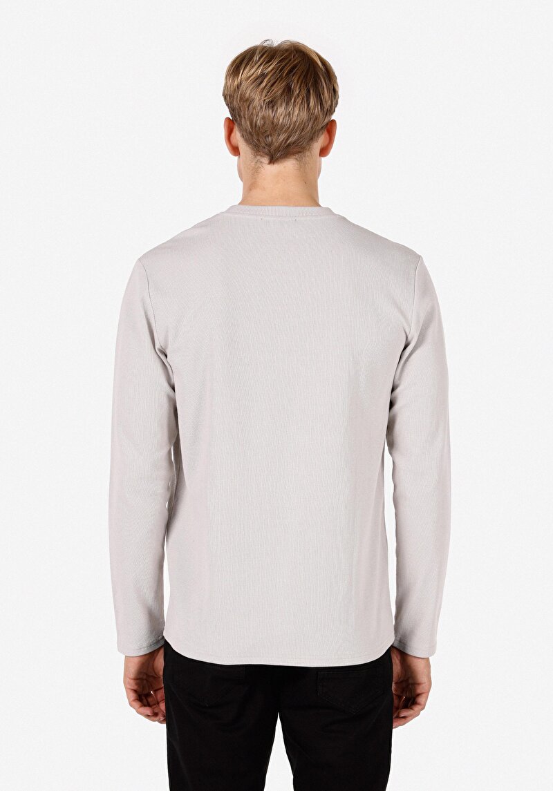 Показати інформацію про Футболка З Довгим Рукавом Чоловіча Сіра  Cl1071028