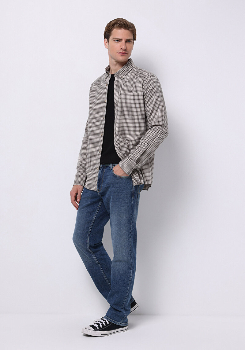 Зображення Сорочка З Довгим Рукавом Чоловіча Коричнева Cl1065591