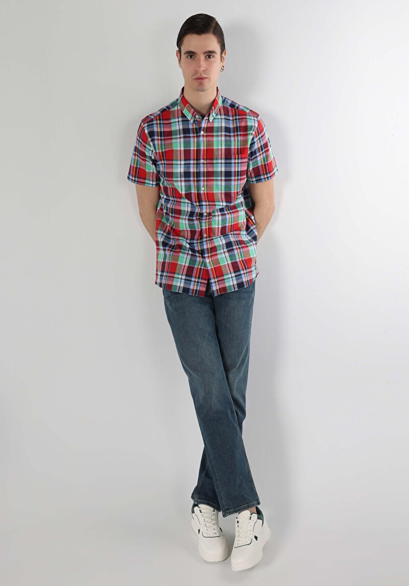 Показати інформацію про Сорочка З Коротким Рукавом Чоловіча Мультіколор  Cl1063137