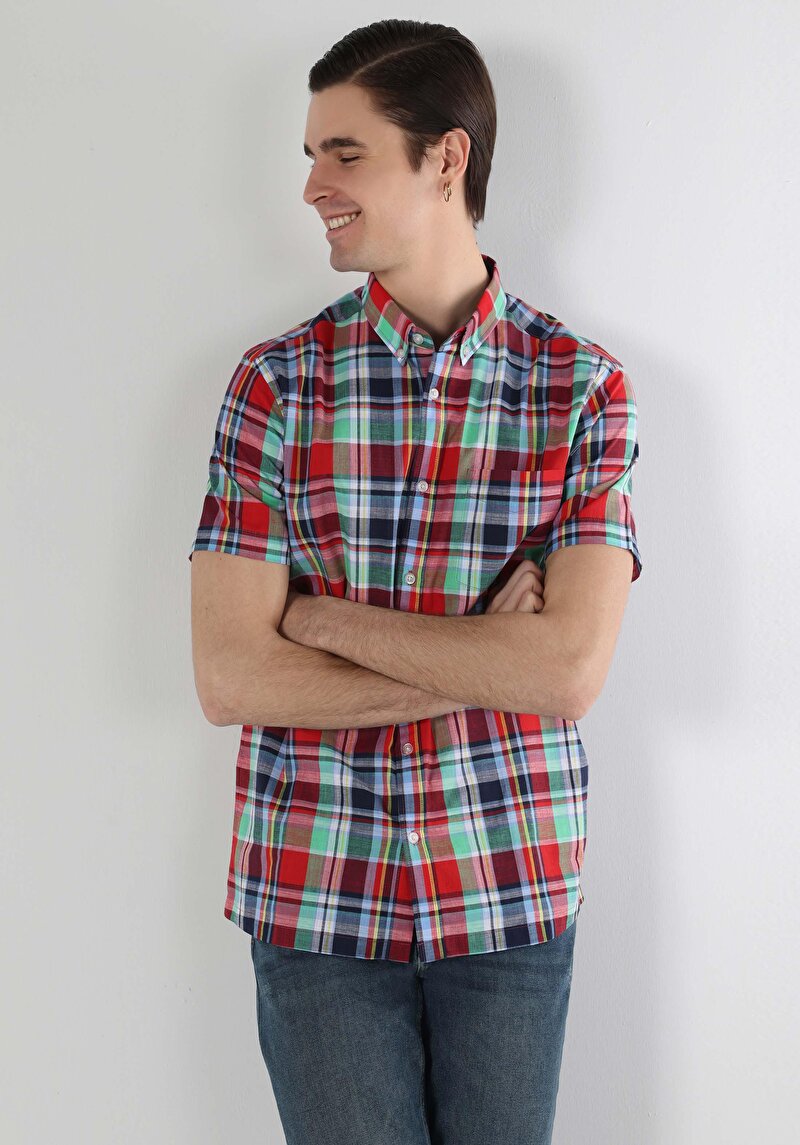 Показати інформацію про Сорочка З Коротким Рукавом Чоловіча Мультіколор  Cl1063137