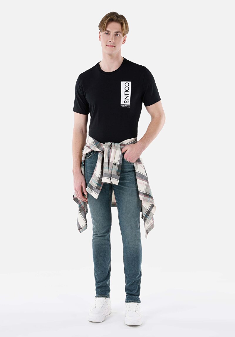 Зображення 044 Karl Джинси Чоловічі Чорні Прямого Крою Cl1067217