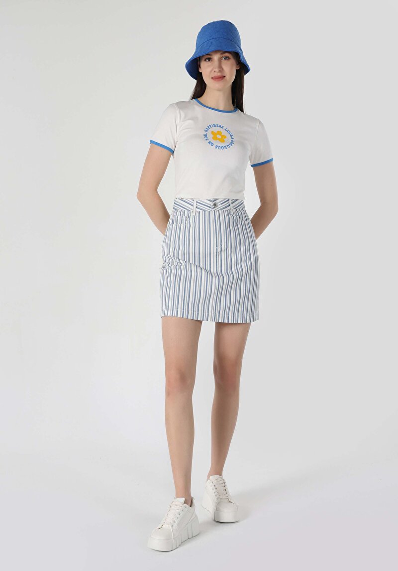 Показати інформацію про Спідниця Жіноча Блакитна  Cl1063163