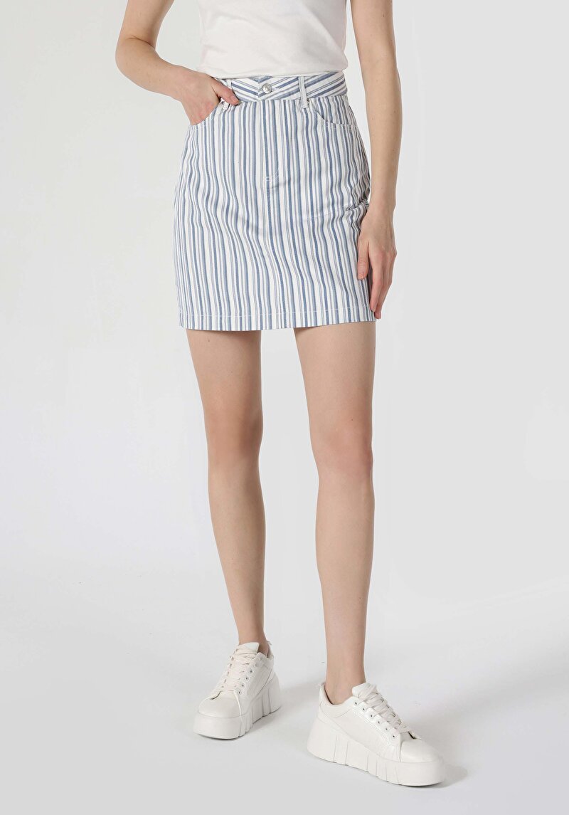 Показати інформацію про Спідниця Жіноча Блакитна  Cl1063163