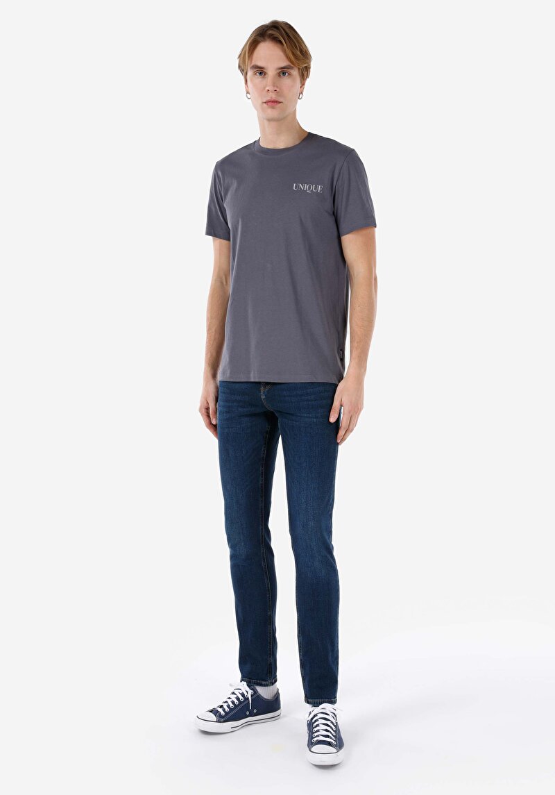 Зображення 044 Karl Джинси Чоловічі Блакитні Прямого Крою Cl1067225