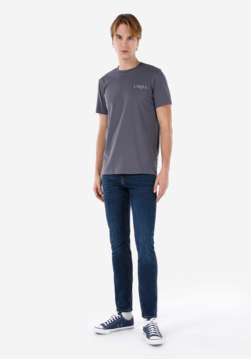 Зображення 044 Karl Джинси Чоловічі Блакитні Прямого Крою Cl1067225