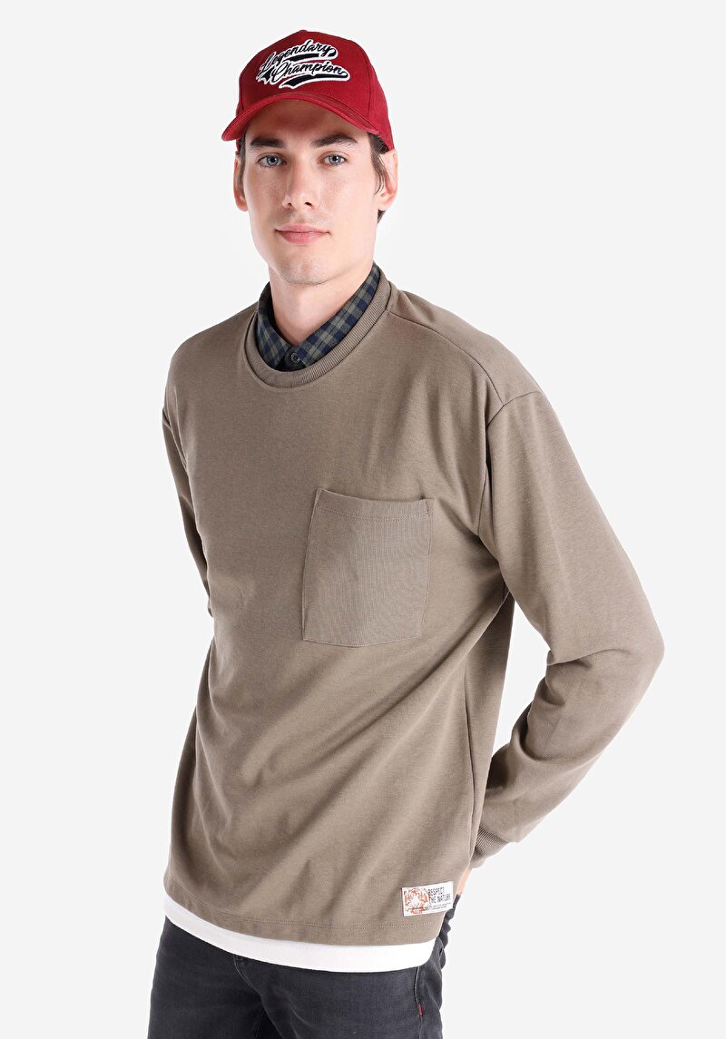 Зображення Футболка З Довгим Рукавом Чоловіча Сіра Cl1065598