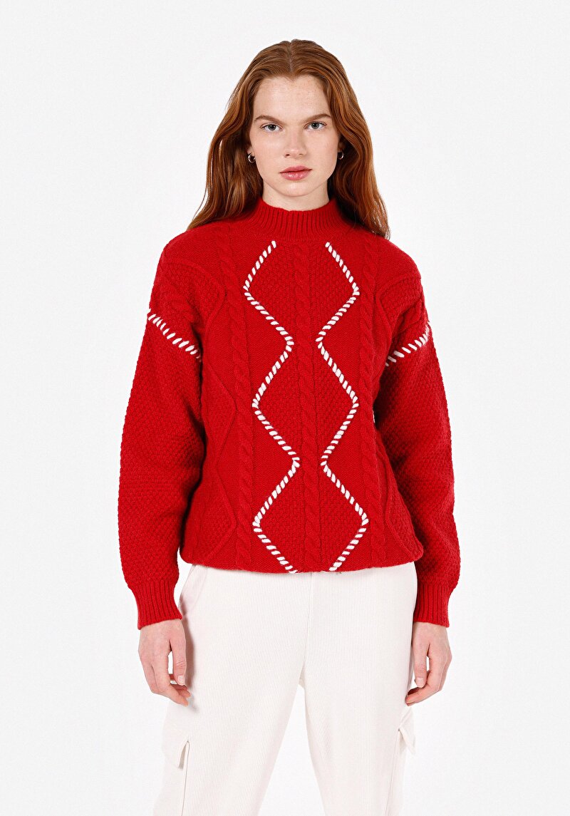 Зображення Светр Жіночий Червоний  Cl1071750
