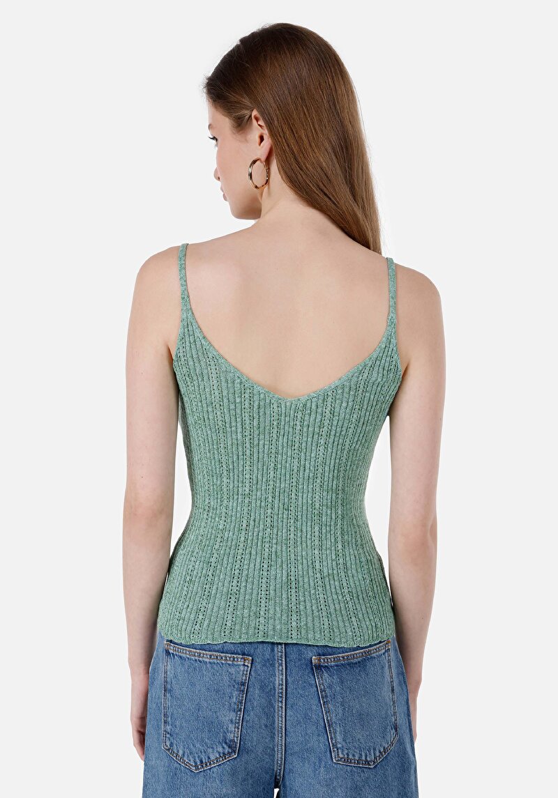 Показати інформацію про Светр Із Коротким Рукавом Жіночий Зелений  Cl1069094