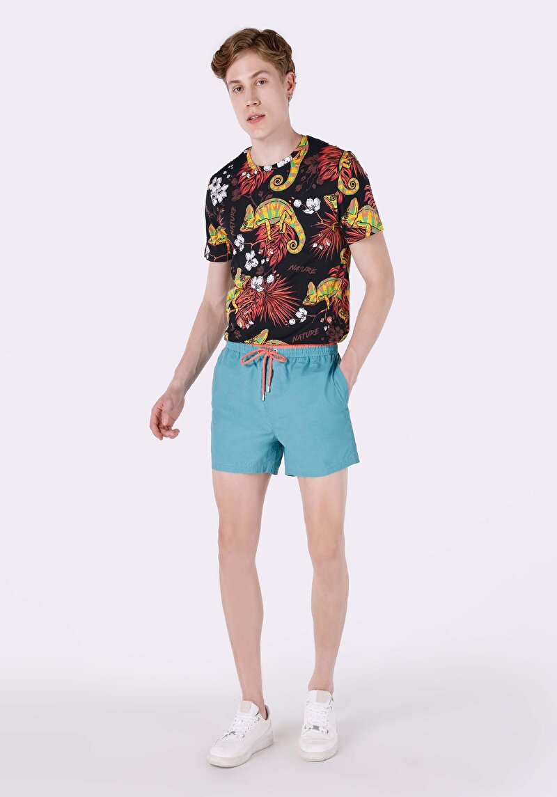 Зображення Шорти Пляжні Чоловічі Блакитні  Cl1063407