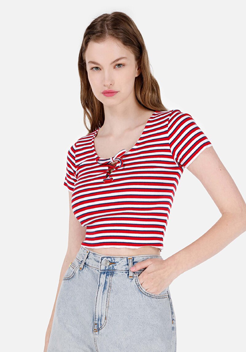 Зображення Футболка З Коротким Рукавом Жіноча Червона  Cl1069122