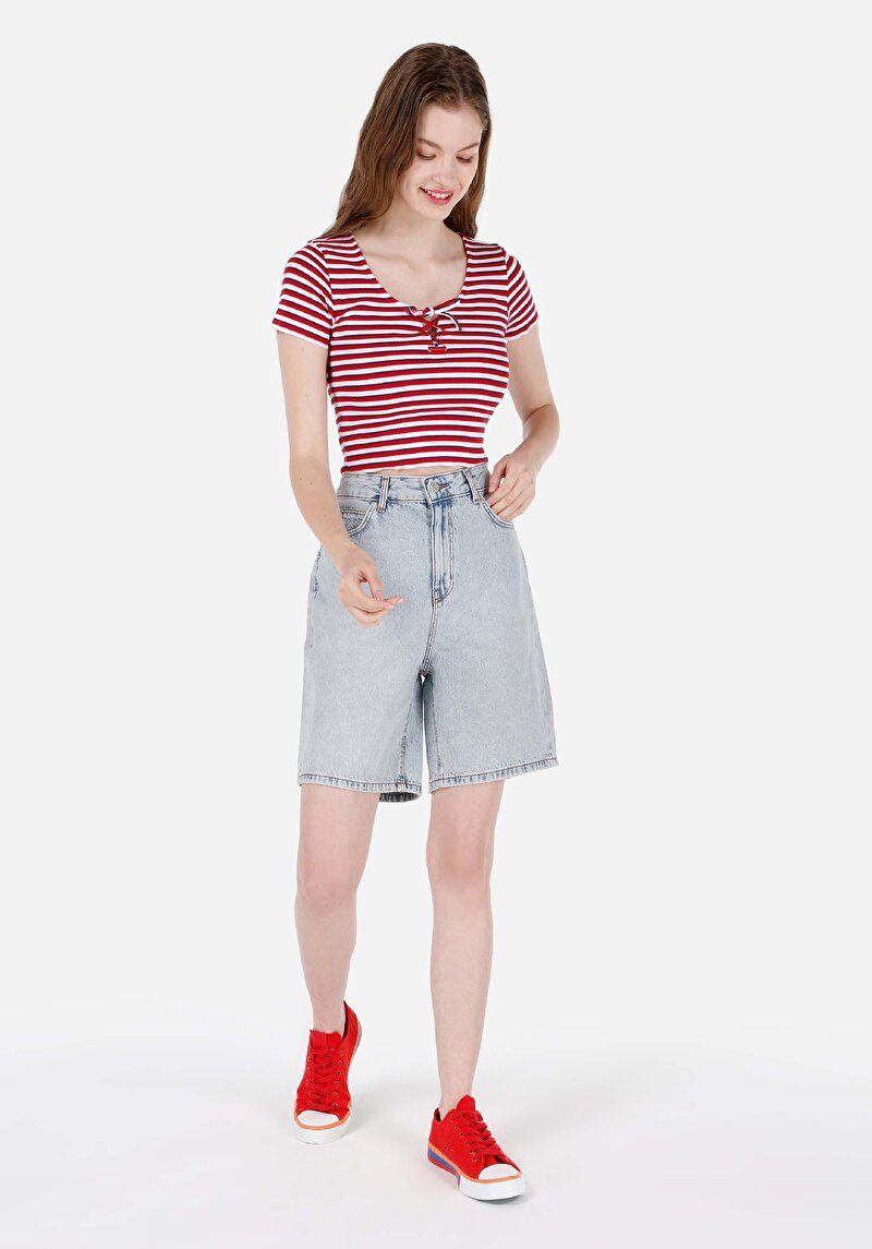 Показати інформацію про Футболка З Коротким Рукавом Жіноча Червона  Cl1069122