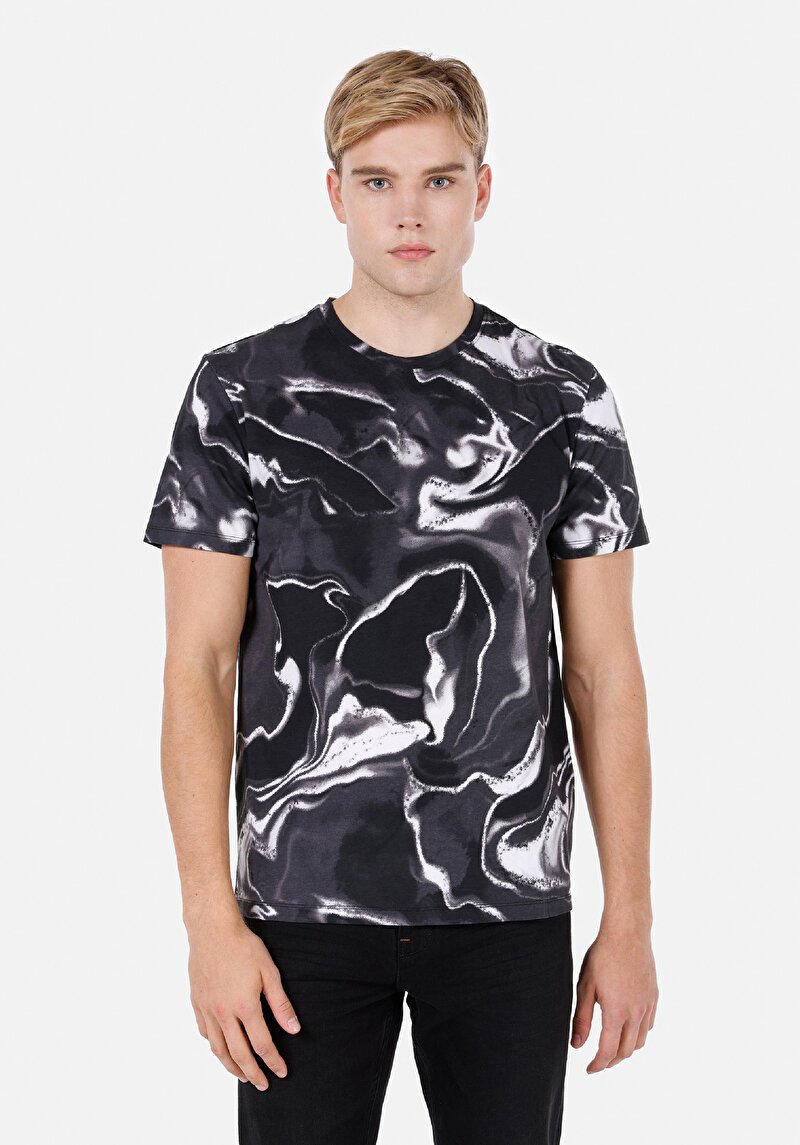 Зображення Футболка З Коротким Рукавом Чоловіча Чорна  Cl1071797