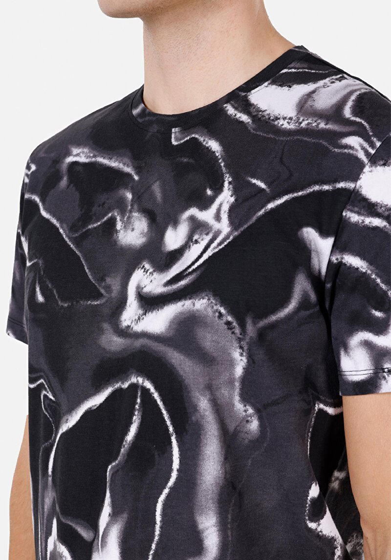 Показати інформацію про Футболка З Коротким Рукавом Чоловіча Чорна  Cl1071797