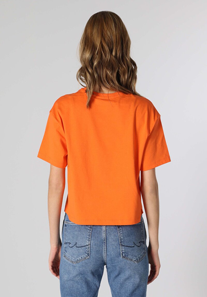 Показати інформацію про Футболка З Коротким Рукавом Жіноча Помаранчева  Cl1063434