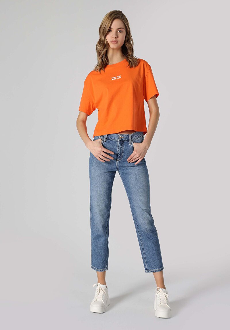 Показати інформацію про Футболка З Коротким Рукавом Жіноча Помаранчева  Cl1063434